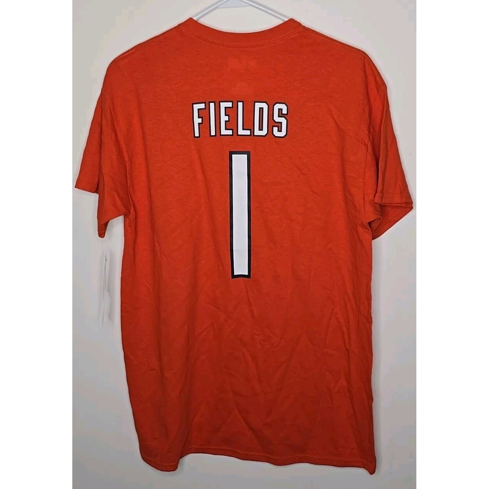 New Justin Fields Chicago Bears Shirt Mens M‎ Orange NFL Team Apparel Football